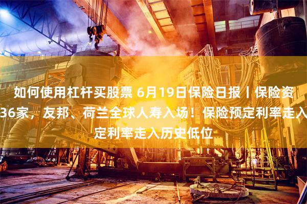 如何使用杠杆买股票 6月19日保险日报丨保险资管扩容至36家，友邦、荷兰全球人寿入场！保险预定利率走入历史低位