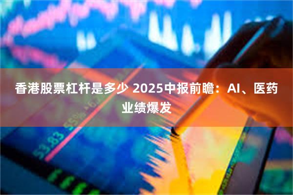 香港股票杠杆是多少 2025中报前瞻：AI、医药业绩爆发