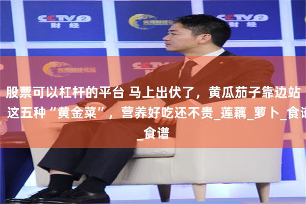 股票可以杠杆的平台 马上出伏了，黄瓜茄子靠边站，这五种“黄金菜”，营养好吃还不贵_莲藕_萝卜_食谱