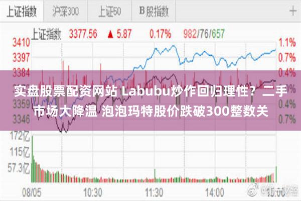 实盘股票配资网站 Labubu炒作回归理性？二手市场大降温 泡泡玛特股价跌破300整数关